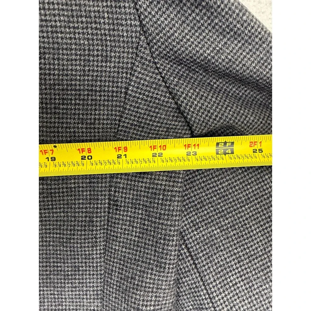 Burberrys Neiman Marcus Mens Grey Houndstooth Blazer Sport Coat 46R Vintage